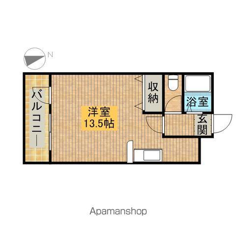 パラドール佐藤(ワンルーム/2階)の間取り写真