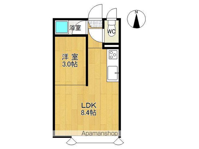 スカイパレス栄(1DK/1階)の間取り写真