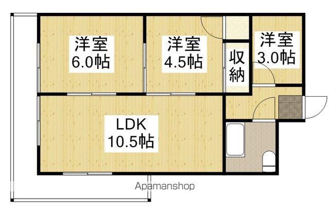 昭栄マンション(3LDK/3階)の間取り写真