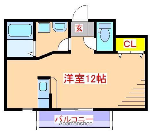 リアルライフN(ワンルーム/2階)の間取り写真