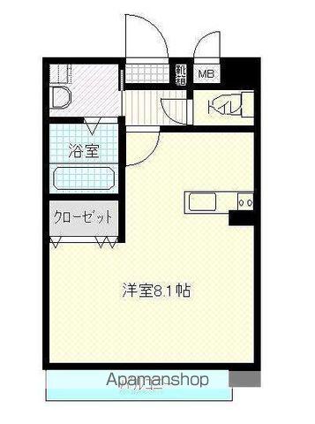 なかよしマンション塩上(1K/7階)の間取り写真