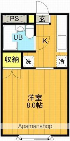 石渕ハウス(1K/1階)の間取り写真