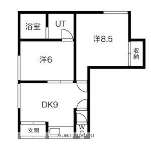 荒井アパート(2DK/1階)の間取り写真