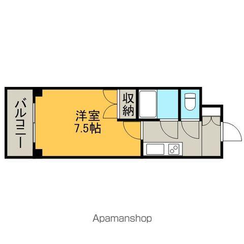 フロンティアタワー名駅南(1K/6階)の間取り写真