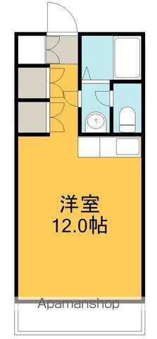 とさでん交通後免線 知寄町三丁目駅 徒歩5分 11階建 築36年(ワンルーム/8階)の間取り写真