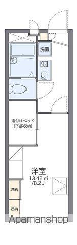 レオパレスイーリス(1K/1階)の間取り写真