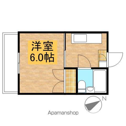 サンライズ北原(ワンルーム/2階)の間取り写真