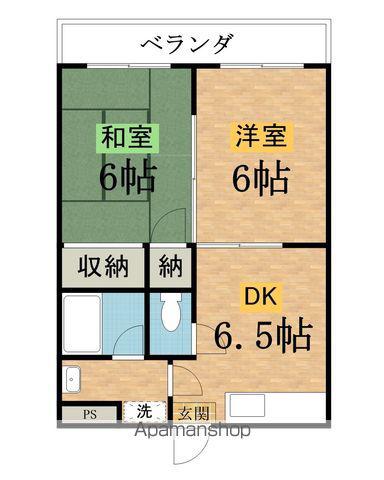 三和ビル(2DK/2階)の間取り写真