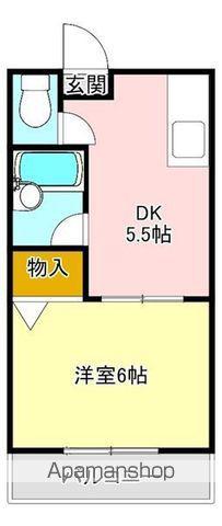 エアステ大刀洗(1DK/4階)の間取り写真
