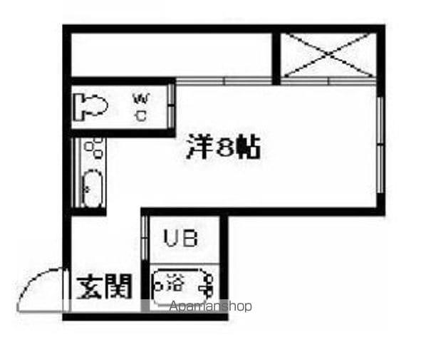 清水町ハイツⅡ(ワンルーム/2階)の間取り写真