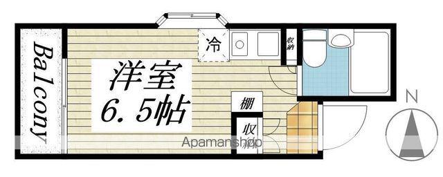 ピアニシオン ブローニュ クレスト(ワンルーム/5階)の間取り写真