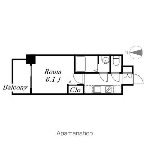 プレサンス名古屋菊井セルカ(1K/3階)の間取り写真