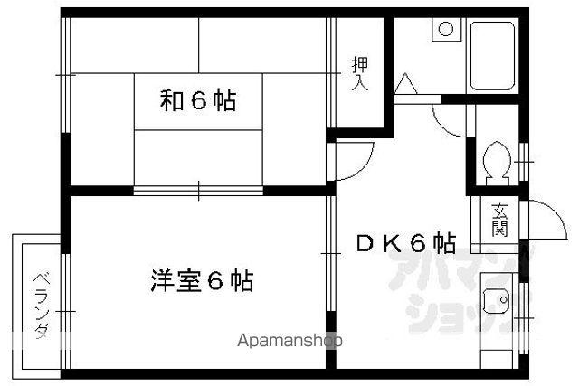 プルミエールハイツ(2DK/2階)の間取り写真