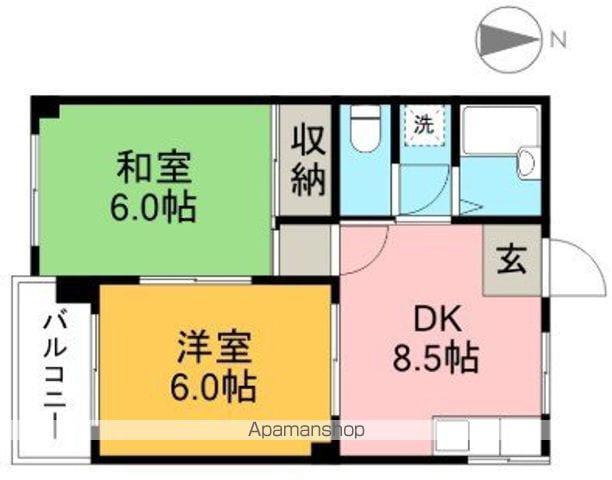 NTハイツ(2DK/3階)の間取り写真