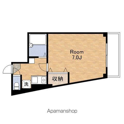 ルミエール2番館(1K/3階)の間取り写真