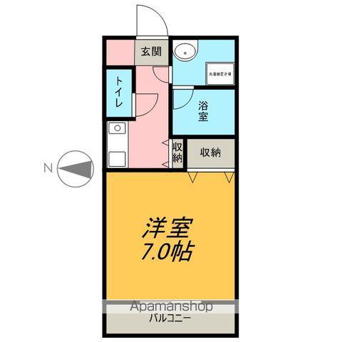 ライオンズマンション太田(1K/2階)の間取り写真