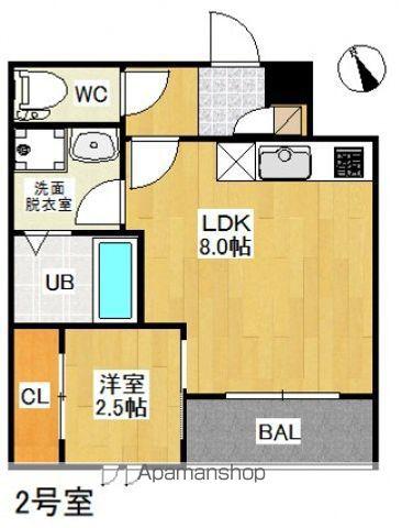 PENSIONJULY桜尾REGALESTPENSION桜尾(1LDK/3階)の間取り写真