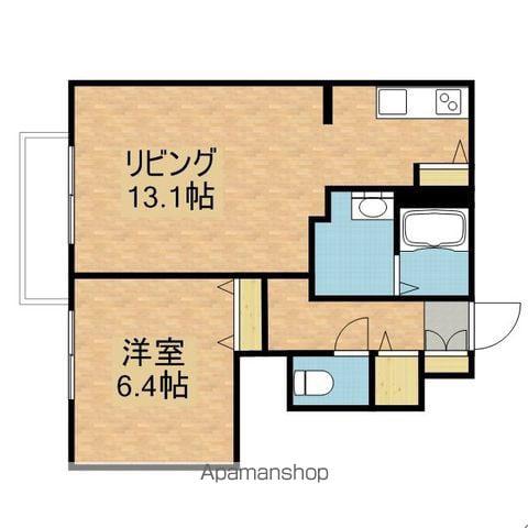 グリーンアロー1(1LDK/1階)の間取り写真