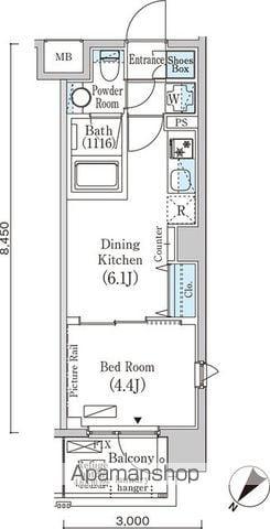 フルハウス赤羽(1DK/12階)の間取り写真