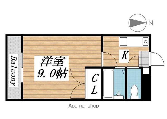 プレアール小波瀬(1K/3階)の間取り写真