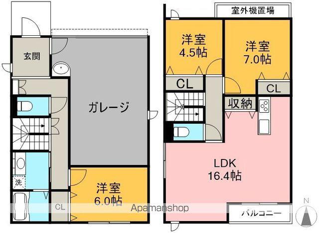 近鉄名古屋線 近鉄八田駅 徒歩17分 2階建 築1年(3LDK)の間取り写真