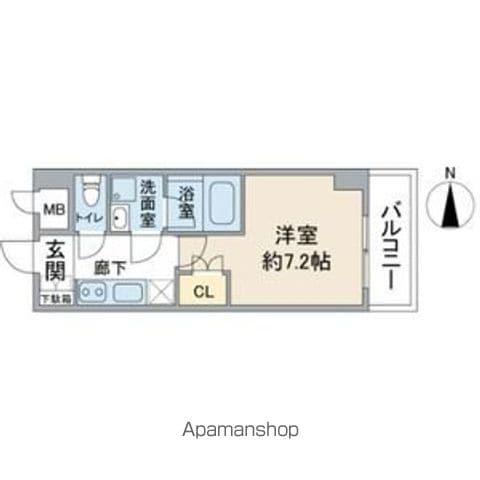 VANCOUVER1118大曽根(1K/7階)の間取り写真