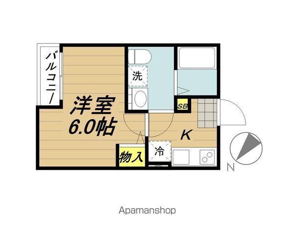 ミュー北戸田(1K/1階)の間取り写真