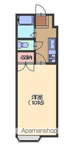 ブルンネン(1K/2階)の間取り写真
