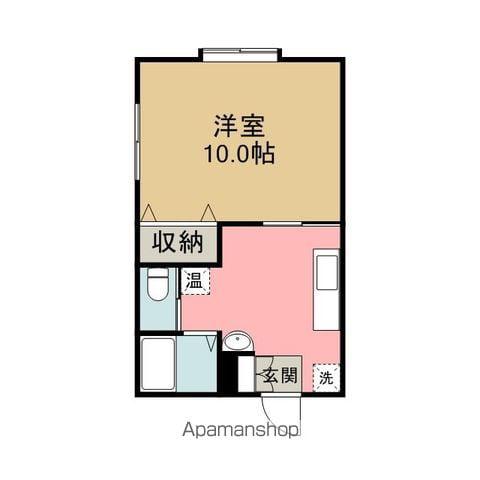 ルミエール伊豆(1K/1階)の間取り写真