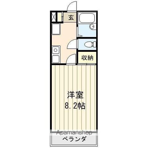 ジュネス・ルミナス(1K/1階)の間取り写真