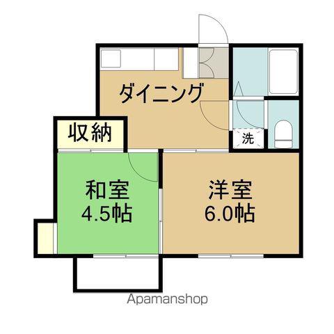 第二・第三トキワハイム(2K/2階)の間取り写真