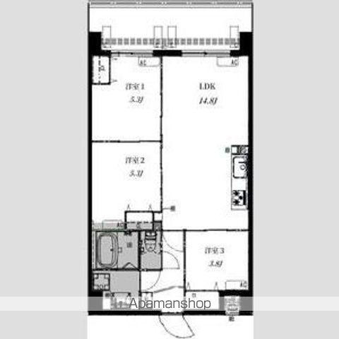 ALIVIS野田阪神(3LDK/3階)の間取り写真