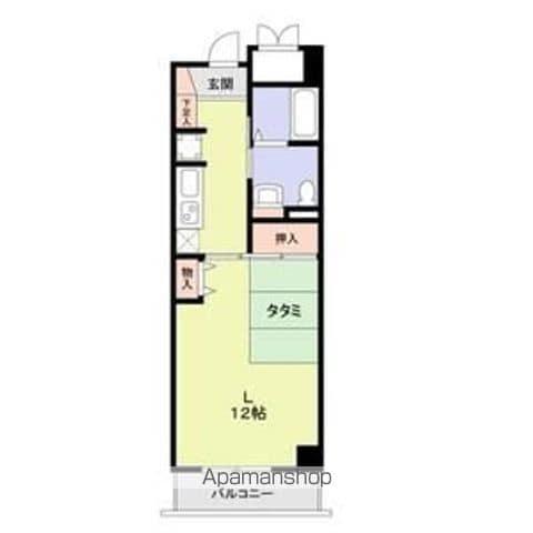 エル・セレーノ府中(1K/1階)の間取り写真