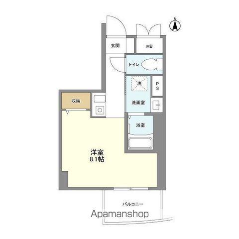 ミリアレジデンス御茶ノ水(ワンルーム/12階)の間取り写真