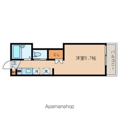 フレンドリーウエスト(ワンルーム/1階)の間取り写真