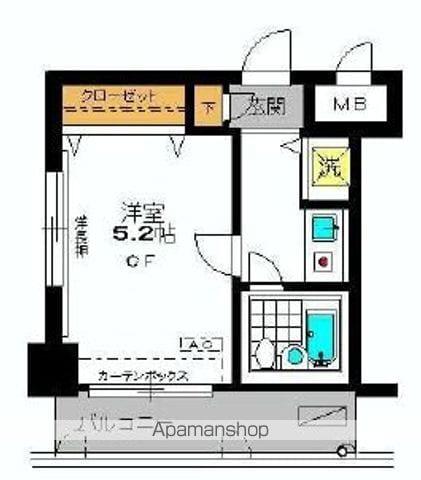 ジョイフル練馬(1K/3階)の間取り写真
