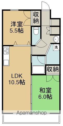 プレジデント大森(2LDK/2階)の間取り写真