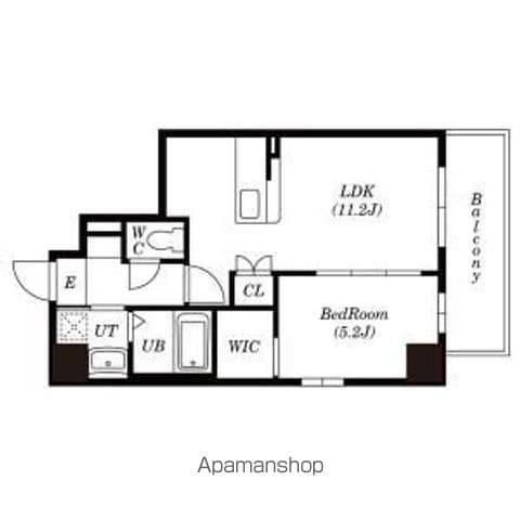 UP SIDE M 大曽根(1LDK/4階)の間取り写真