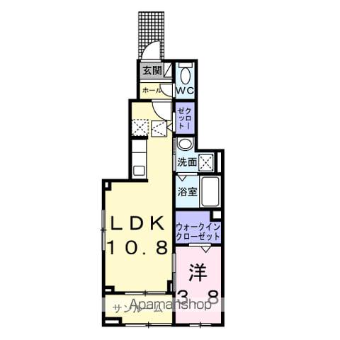 ヴェルドミール(1LDK/1階)の間取り写真