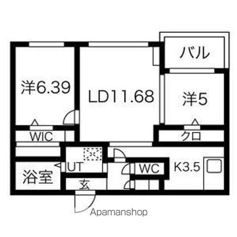 C-SELECTION.STELLA I(2LDK/5階)の間取り写真
