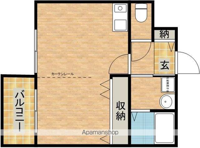 ジュネス7(ワンルーム/2階)の間取り写真