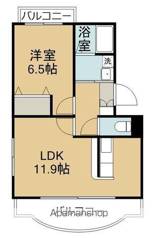 HAUSE-A-DORF BLAU(1LDK/1階)の間取り写真
