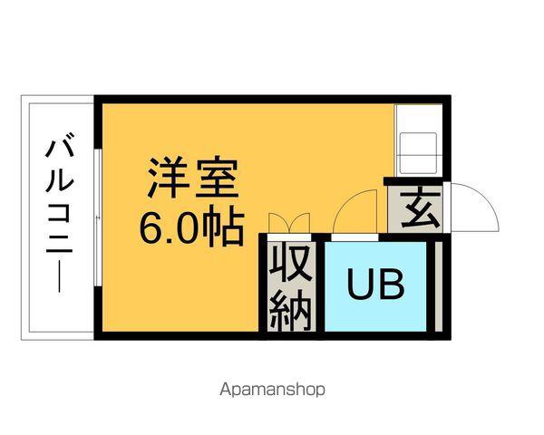 サンライズ48(ワンルーム/1階)の間取り写真