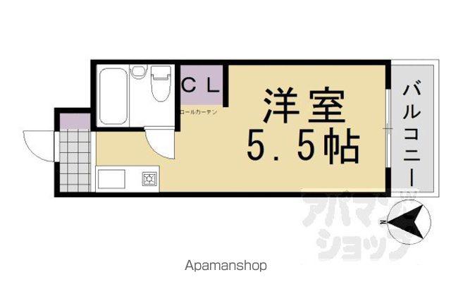 コーポJUN(1K/3階)の間取り写真