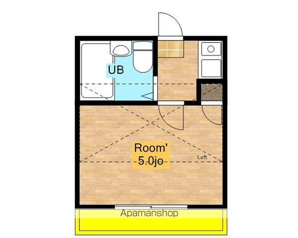 ライフピアJUNE(1K/2階)の間取り写真