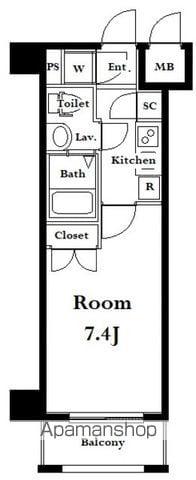 グランド・ガーラ南麻布 5階階 間取り