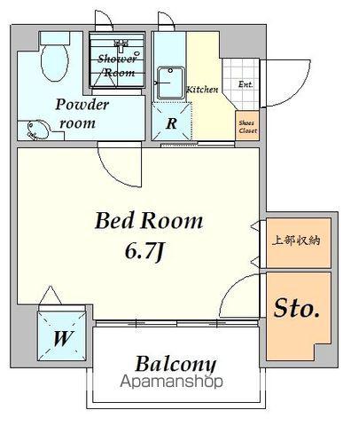 シーワイ代々木(1K/4階)の間取り写真