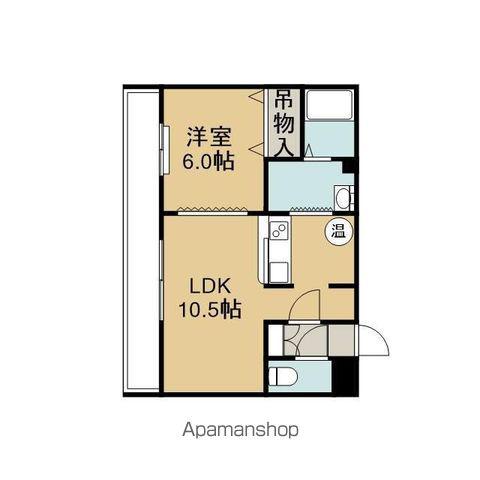 サンルート中島(1LDK/2階)の間取り写真