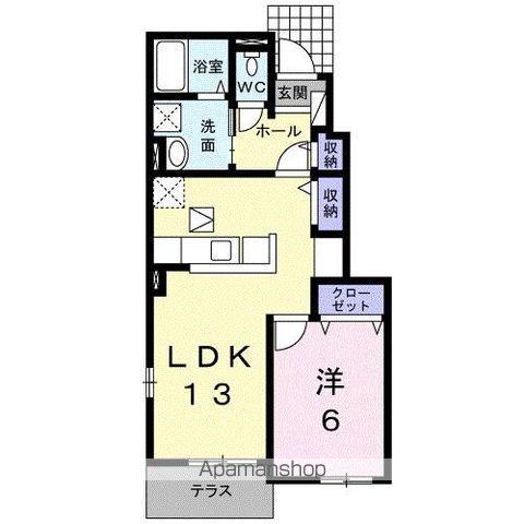 PORTEREGALOⅠ(1LDK/1階)の間取り写真