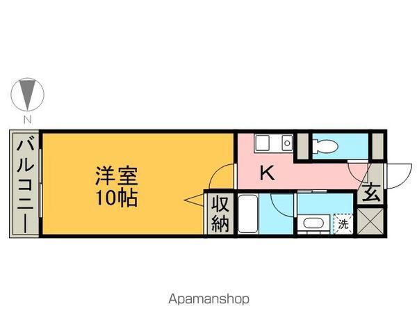 YOSHIX代官町(1K/7階)の間取り写真
